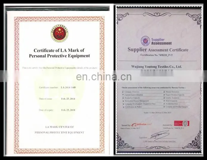 anti flame fabric for garment /workwear china supplier