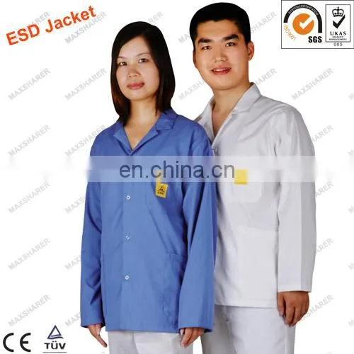Best selling standard 3/4 length antistatic lab coat smock