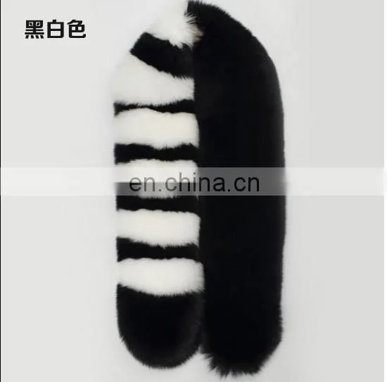 New Fashion Fox Fur Stole Genuine Fox Fur Shawl Fur Cape For Girl