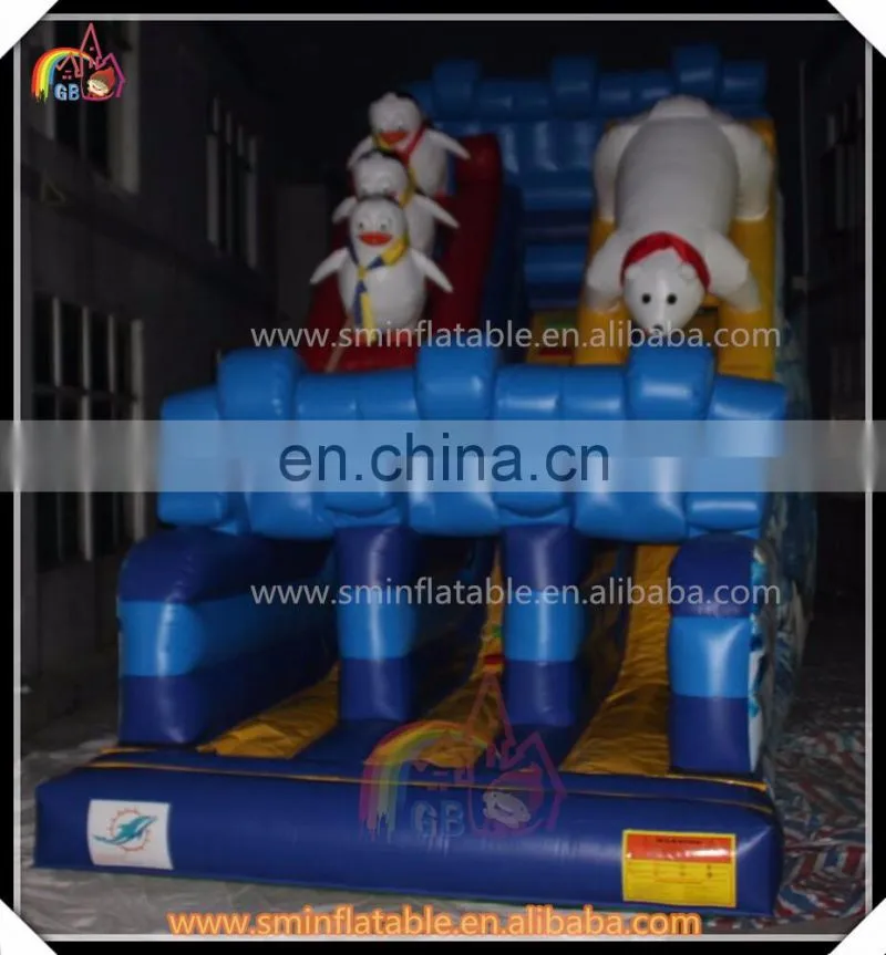 Funny inflatable slide, inflatable spider-man slide for kids