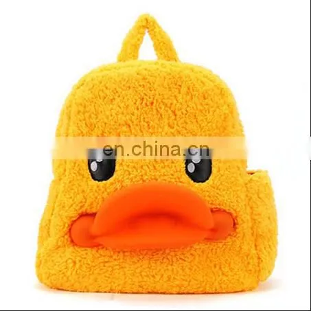 back to school cute duck plush backpack
