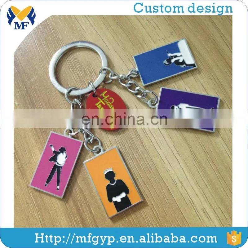 China manufacturer metal dog keychains with low price
