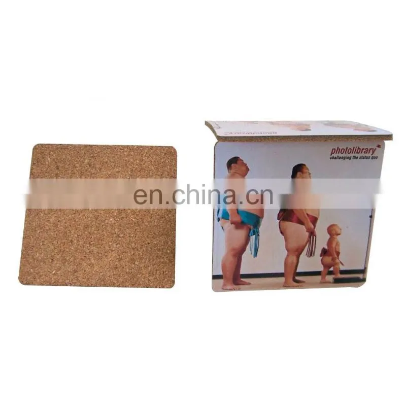 printable 2017 new arrival mdf cork table mat coaster mat