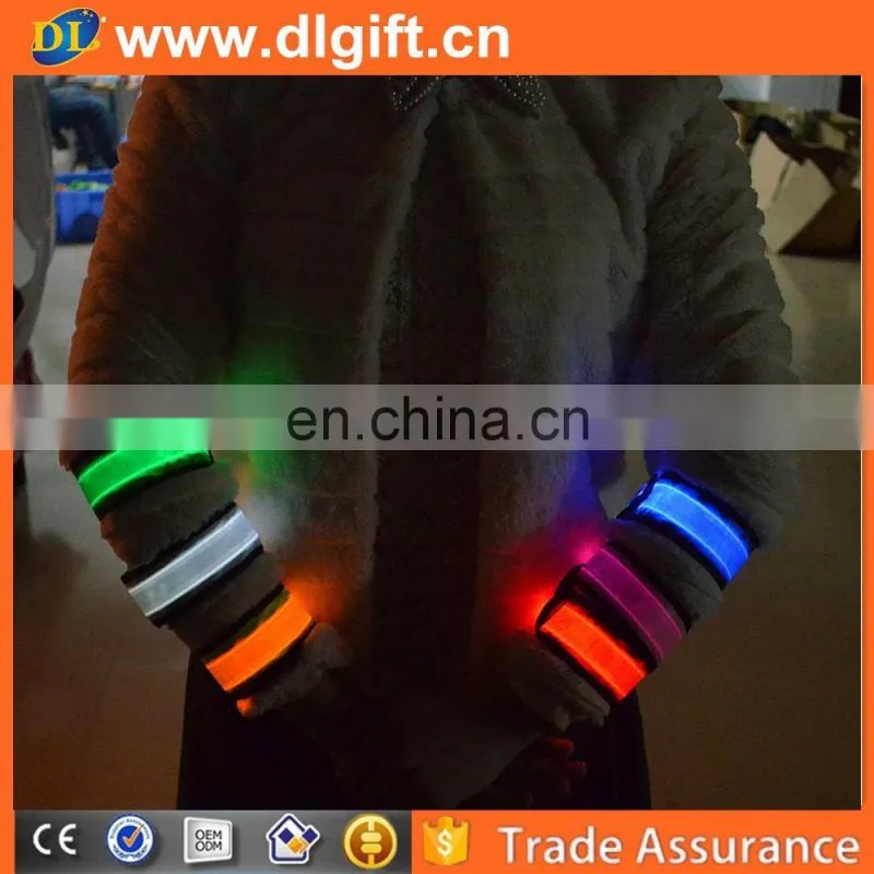 2016 running flashing slap led band bracelet for concert party Christmas