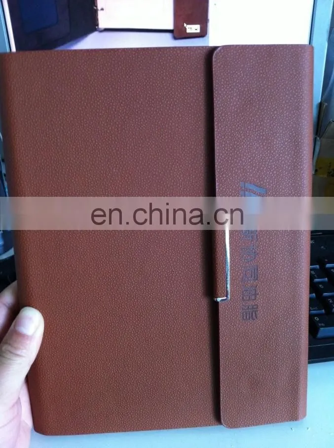 paper print school spiral leather custom notebook