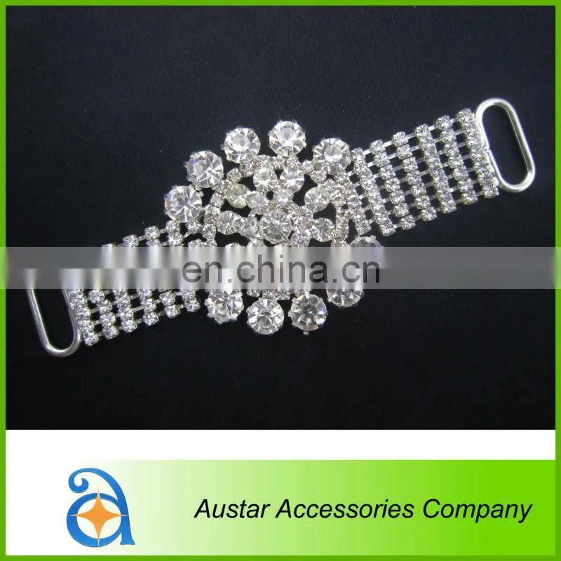 Fashion silver bra bikini connectors for ladies swimwear accessory