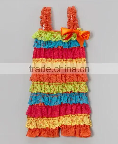 Details about Satin Ruffle Petti Romper Hearts Polka Dots Print straps Photo Medium 6-18M