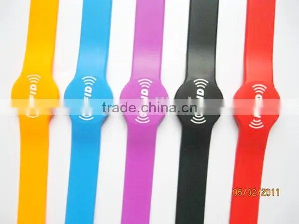 China Manufacturer Waterproof Custom Rfid Woven Wristband In Access Control