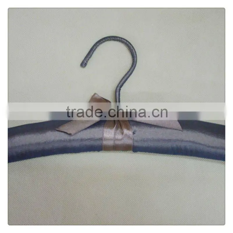 AL-307 grey satin padded underwear hanger