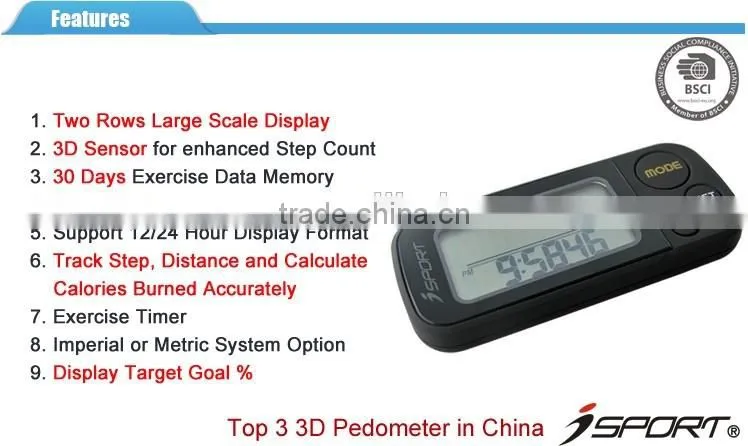 Multifunction Calorie Meter and Pedometer Step Counter