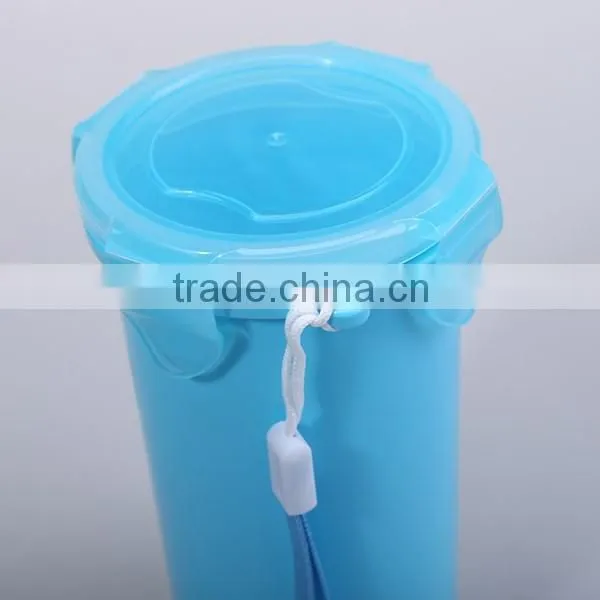 400ml 4 Side lockable portable plastic water cup