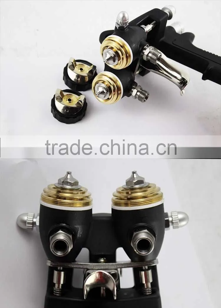 double nozzle spray gun