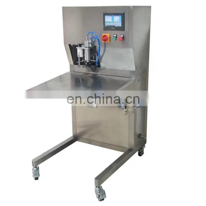 Automatic bag in box filling and capping bib aseptic filler for coconut water/apple juice/wine with vacuum and nitrogen