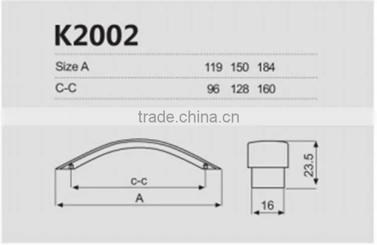 Guangdong Square Aluminum Bedroom Furniture Handles Drawer Handle