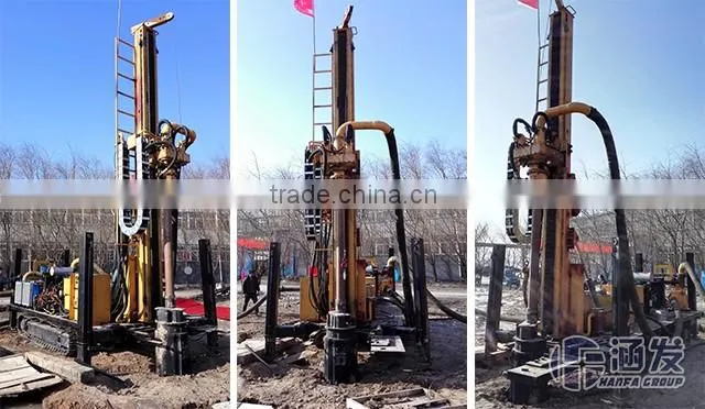 Big Hole Piling Machine on Rocks