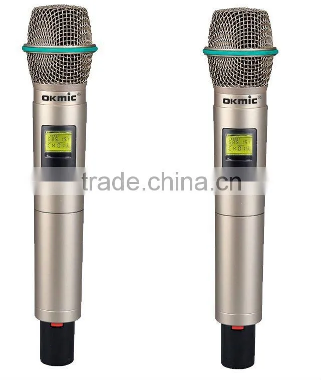 OK-2000 Dual Channels/UHF PLL 32/99 channels True Diversity Recever Wireless microphone
