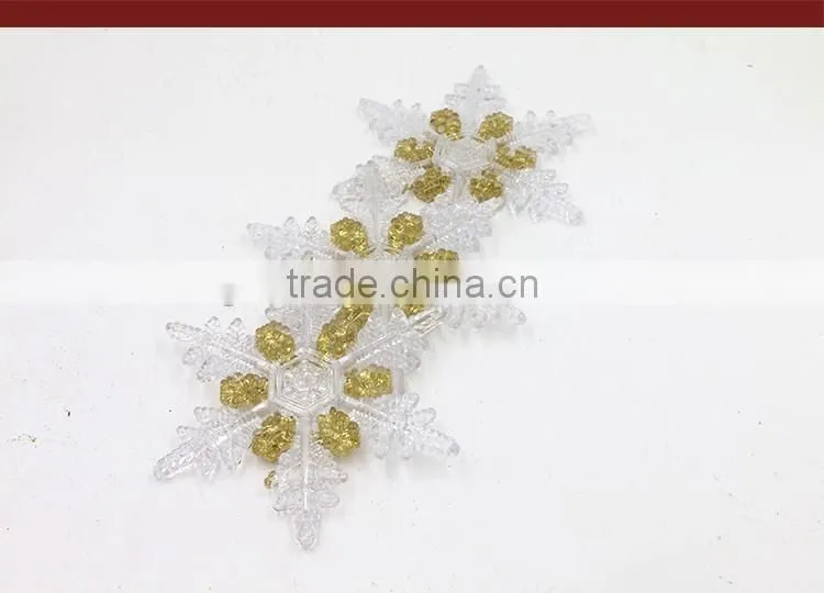 Christmas Ornament Natal Christmas Tree Snowflakes Decoration Navidad Clear Acrylic Christmas Tree Ornament
