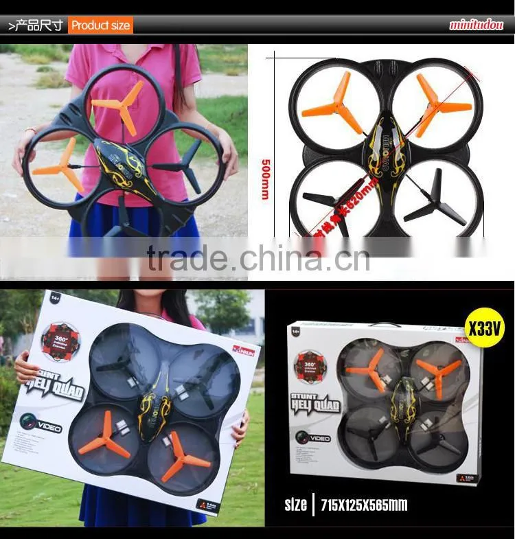 2014 new Product Large 61CM 4.5CH 2.4G 4-Axis Ufo Aircraft RC Quadcopter With Camera