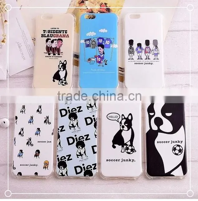 European Cup caricature style design hard phone case