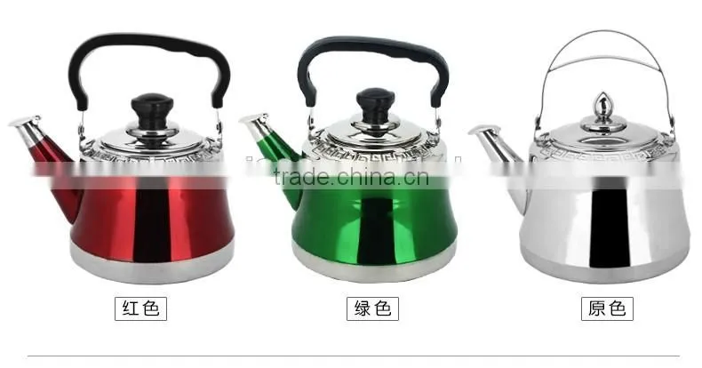 cheap stainless steel tea pot/ colored whistling kettle/ pour over kettle