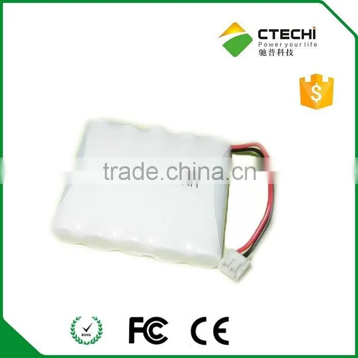 nicd AA 7.2V 800mah 6cells rechargeable battery pack
