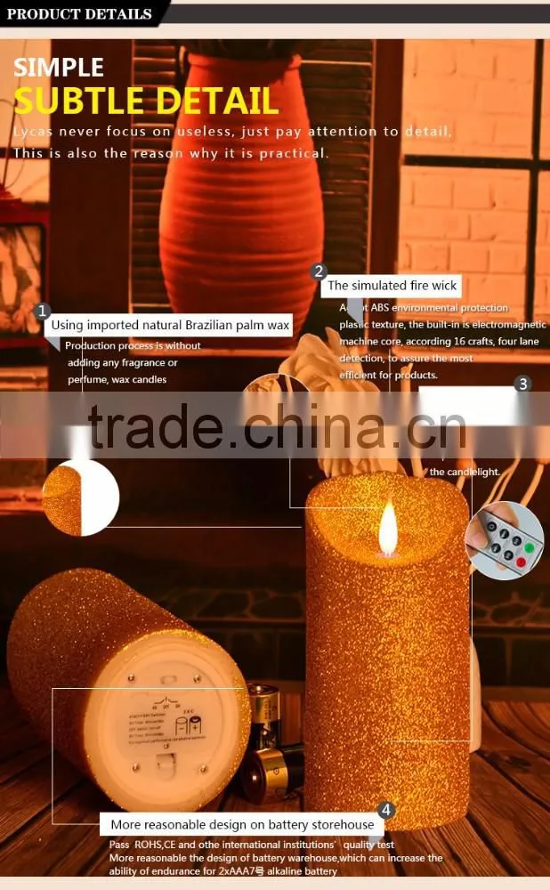 flickering led candle yellow led candle