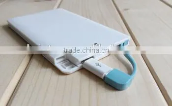 Credit card Power bank 4000mah made in China