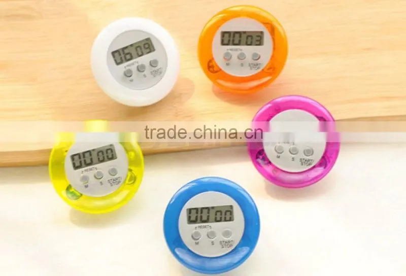 5 Color In Stock Yellow/Orange/White/Blue/Purple Factory Price Electronic Round Count Down Timer