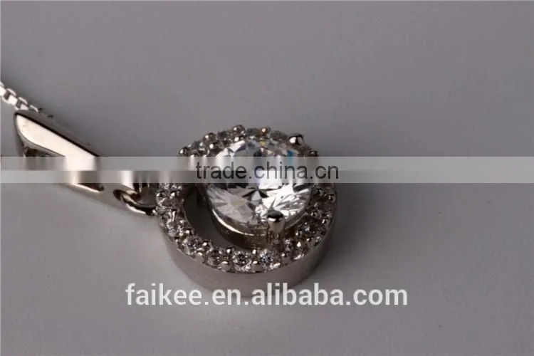 Cheap 925 Sterling Silver Pendant Necklace,Classic Silver Pendant,925 sterling silver diamond necklace