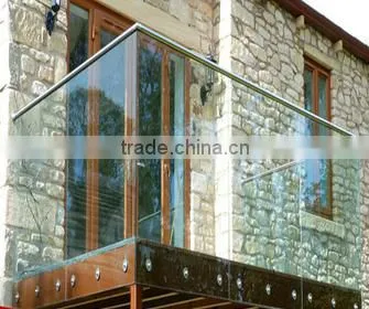 Clear tempered glass for balcony