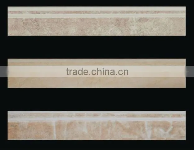Glazed wall ceramic skirting tile 80X450mm