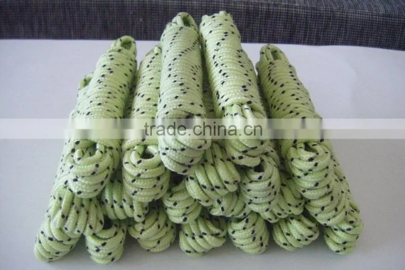 16 strands pp braided night glow rope ,glow ropes