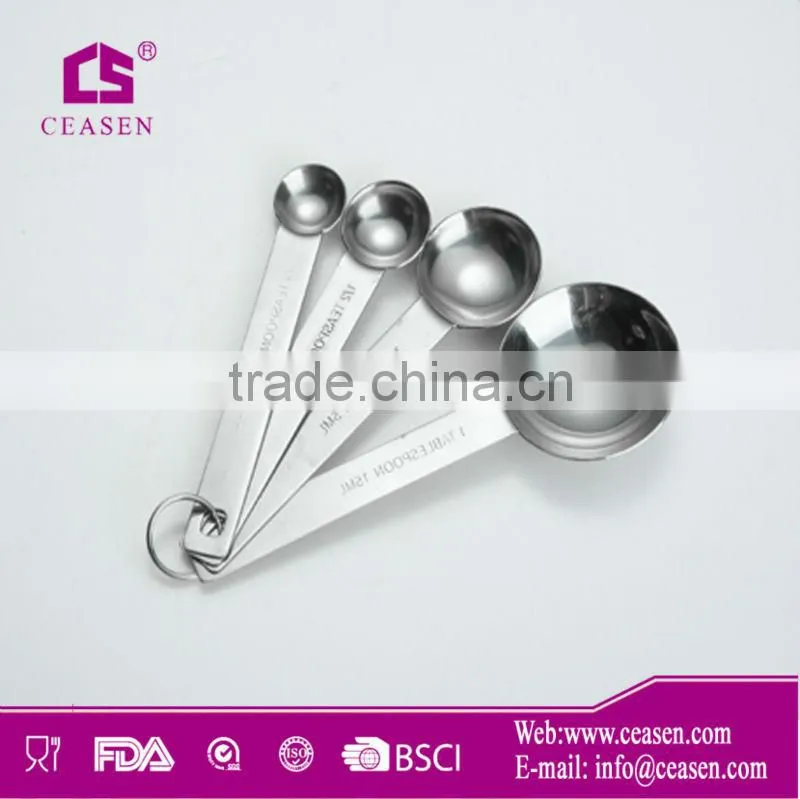 4pcs Portable Stainless Steel Measuring Spoon Set
