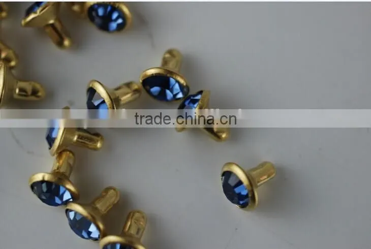 4mm/5mm/6mm/7mm/8mm Rhinestone rivet for leather
