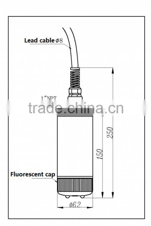 China made FDO-99 Industrial Online Dissolved Oxygen sensor
