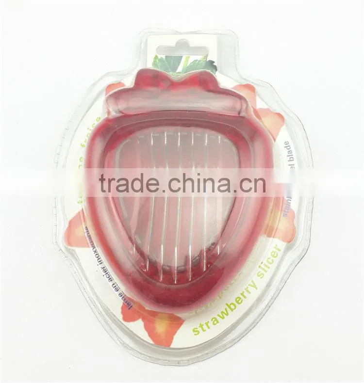 2015 new plastic strawberry slicer cutter