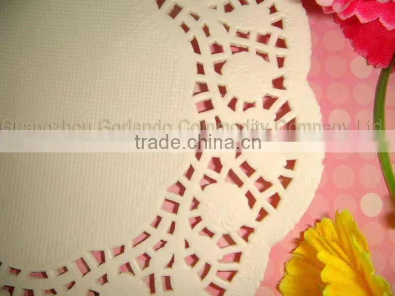 Wholesale Romantic Embossed Paper Cake Doilies 10 inch (400pcs)
