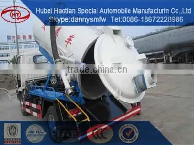 Dongfeng mini sewage suction truck small fecal tank truck self cleaning tanker