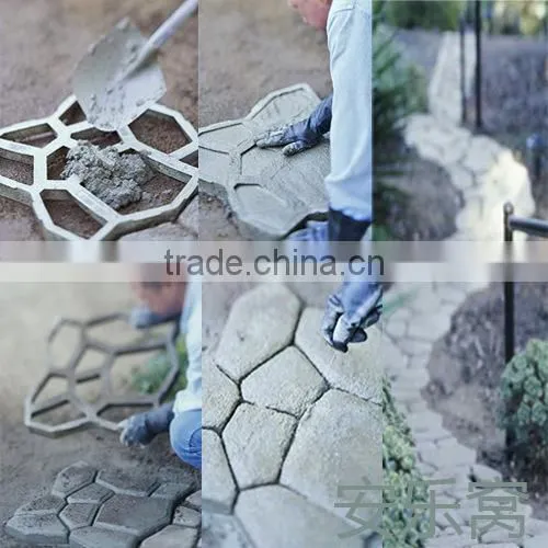 PP material paver stone cocrete mould outdoor concrete pavement mold