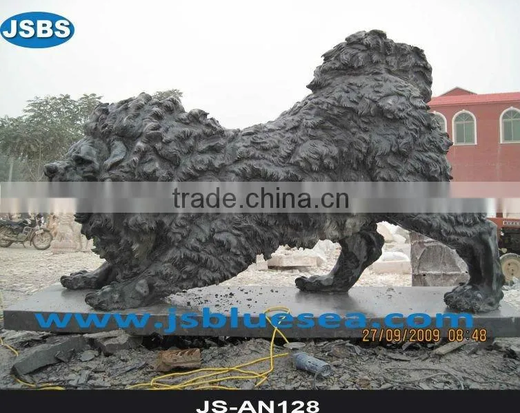 Black Lion Statue, Marble Lion JS-AN039Y More patterns for chosing!