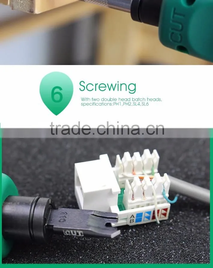 Cable Impact punch down tool wire stripping knives Mini Utility Portable Network Punch Down tool for 110 88 modules