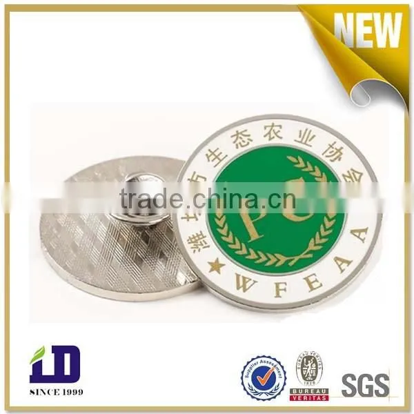 Full color enamel metal logo pin badge