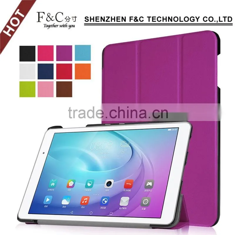 high quality pu leather folio case cover for Huawei Media Pad t2 pro 10.0 folio case