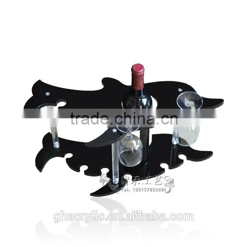 GH-RZ240 High quality small acrylic wine display racks ,customized acrylic wine racks