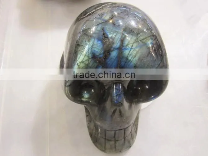 wholesale Dark Color Rose Quartz carved Skull in Art & Collectible
