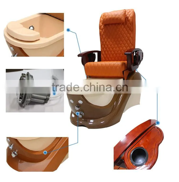 Pipless whirpooling pedicure whirlpool pump