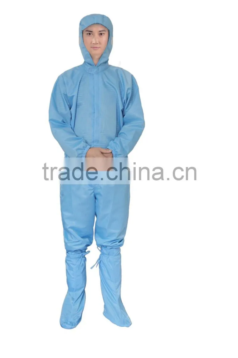 Anti-static White Working Coveralls for Sanitary