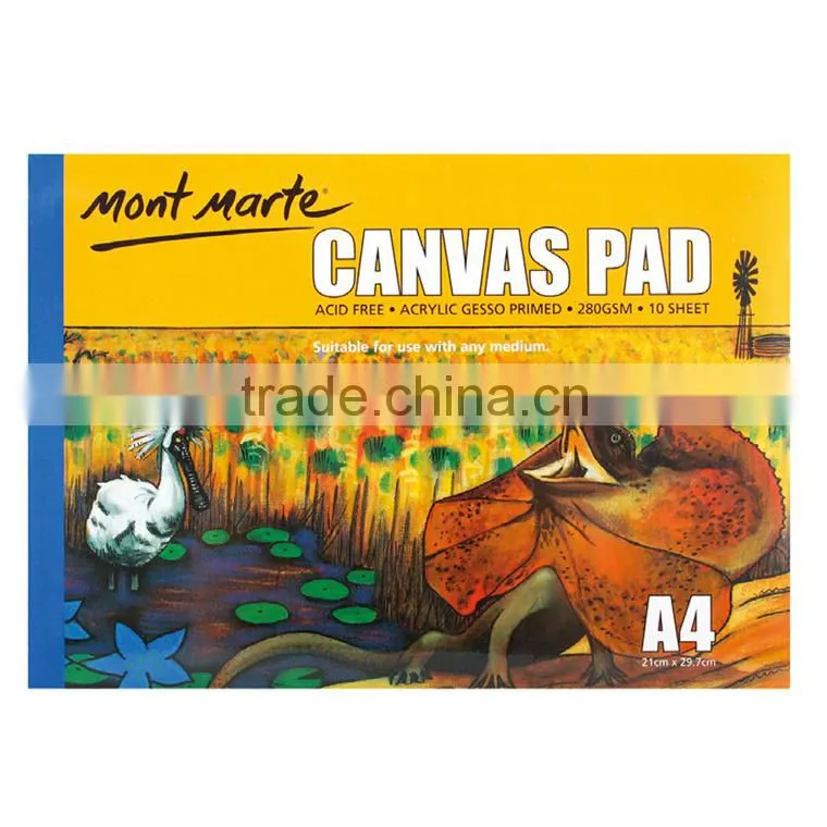 High Quality A4 280gsm 10Sheet Canvas Pad Drawing Paper