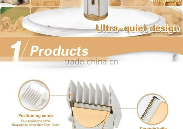 Cordless and powerful electric pet dog hair clipper
