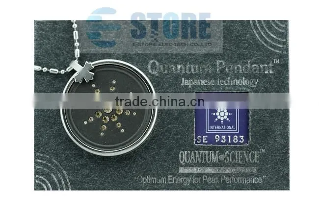 High Quality Pendant Scalar Energy Quantum Pendant Yellow Sky Star with SS Circle Protector Pattern